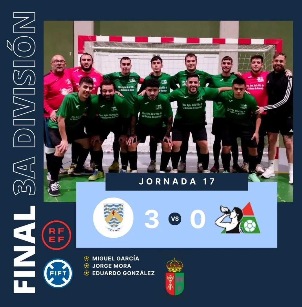 MatanzaSala's tweet photo. #VAMOSMATANZA

SENIOR (@Salacanario):

Resultado final en el Polideportivo Lomo Pelado:

3a División. Jornada 17
@Efs_ucanca 3 - @MatanzaSala 0

¡SEGUIMOS TRABAJANDO! ⚽
¡VAMOS MATANZA! ⚫🟢🔴

#JuntosSomosFuertes #MatanzaFs #3aDivision #RFEF #FIFT #Futsal #IslasCanarias https://t.co/k28fIJpQ5G