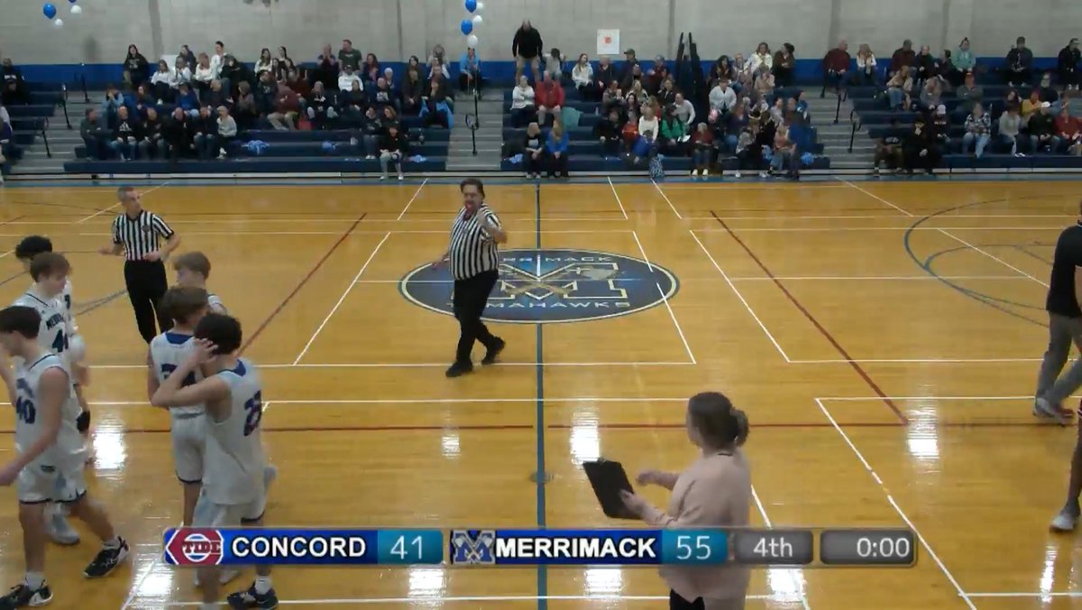 Junior Varsity Tomahawks win! Way to go <a href="/TomahawksMHS/">MHS Athletics</a> 🏀🥳

Our <a href="/MerrimackTV/">Merrimack TV</a> player of the game is Zach Retey with 17 points for the JV team

Congrats Coach <a href="/RichFlerra/">Rich Flerra</a> and thanks to <a href="/TideChs/">Concord High School</a> fans for watching with us on Merrimack TV and <a href="/ConcordTV/">ConcordTV</a> 

📺🥳