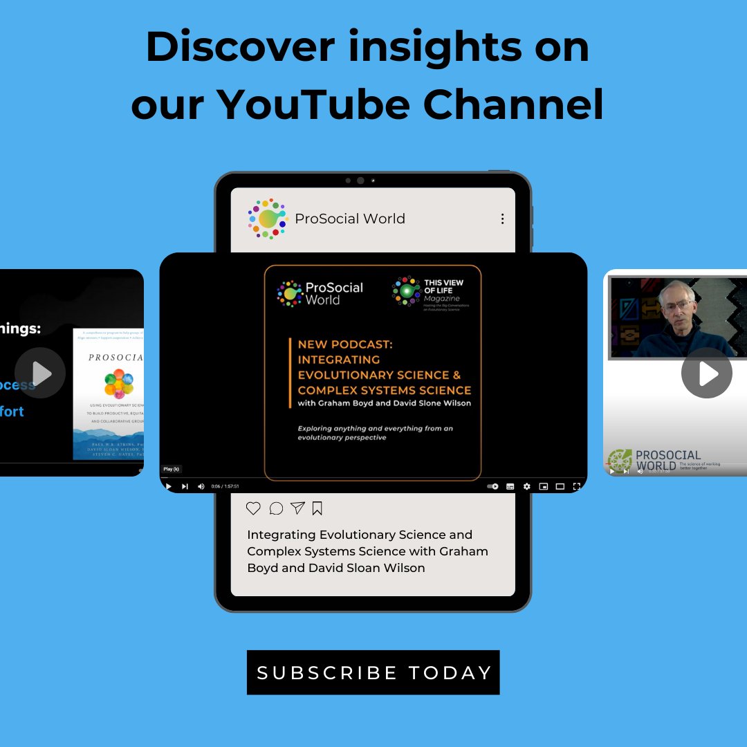 ProSocialWorld's tweet image. Discover insights on our YouTube Channel! 🎙️ 👉 Subscribe now for a continuous stream of enlightening content designed to inspire and empower.
youtube.com/channel/UCCUf8…  
#ProSocialWorld #YouTubeContent