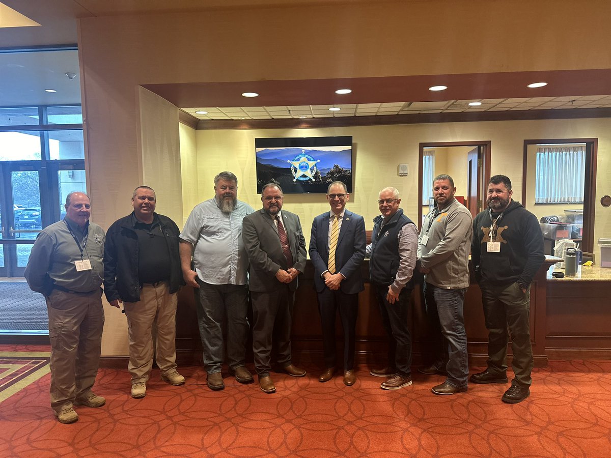 This morning I spoke to the Tennessee Sheriffs Association in Murfreesboro. I was able to visit with many West Tennessee sheriffs and thank them for their partnership.