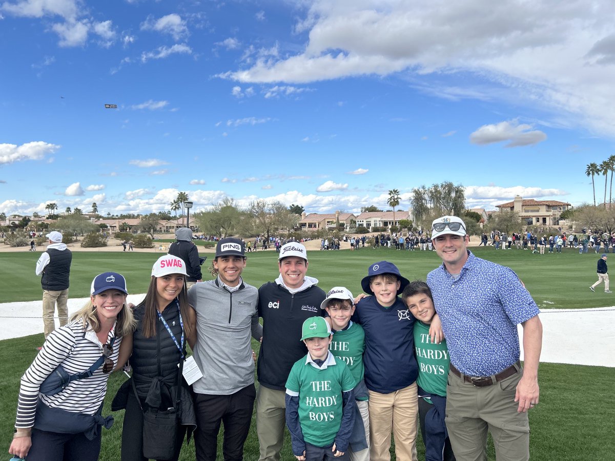 Looks like there is a new fan club on the PGA Tour, ‘the Hardy boys”. Let’s go @NickHardy8 at the WM Phoenix Open. #moveoverarniesarmy