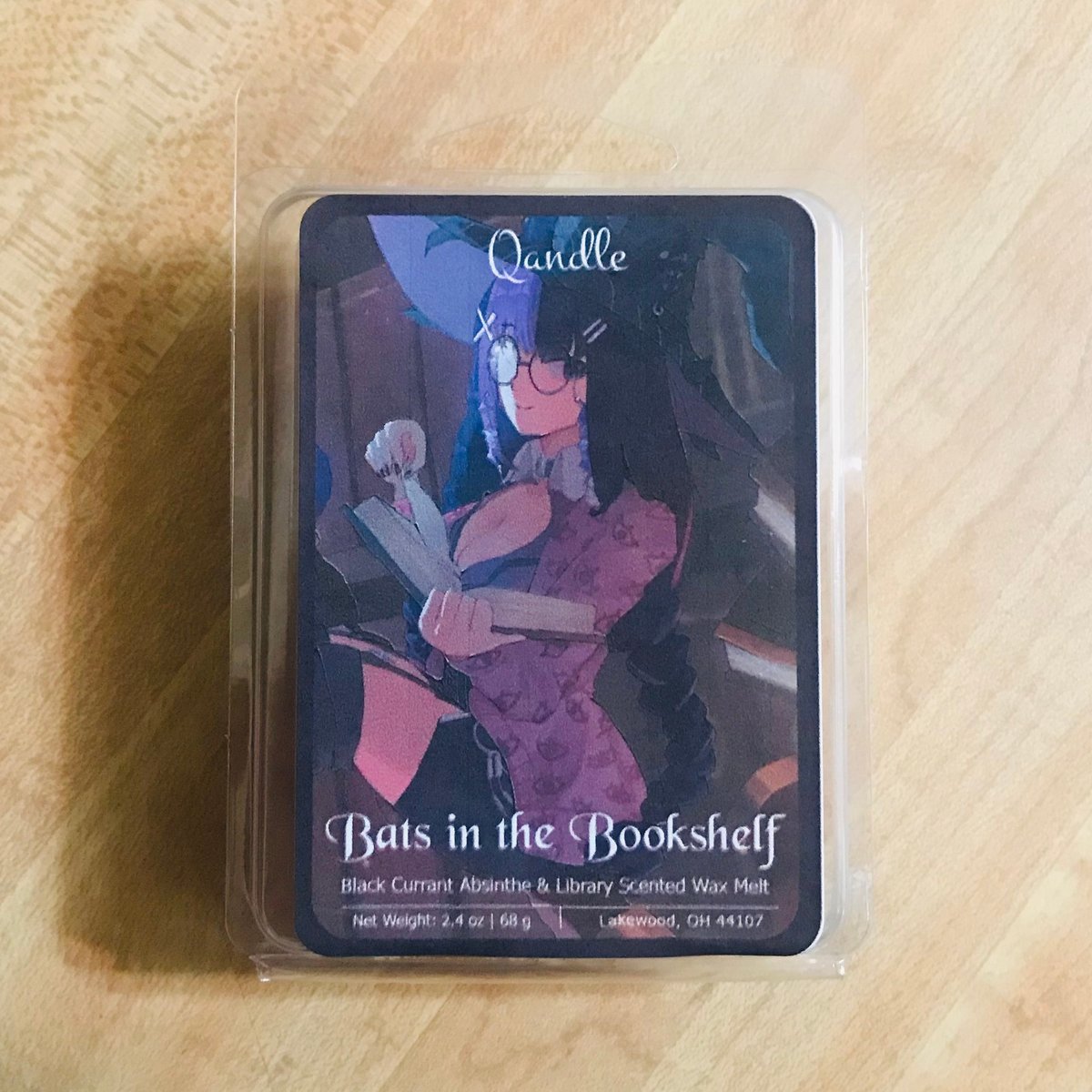 Announcing our newest partner scent, Bats in the Bookshelf! In collaboration with @/battiechan_ (18+ content, no minors) with art by @/Rizz_chanxD (18+ content, no minors) we bring you a fragrance with notes of black currant, amber, dark musk, teakwood, leather, and more!