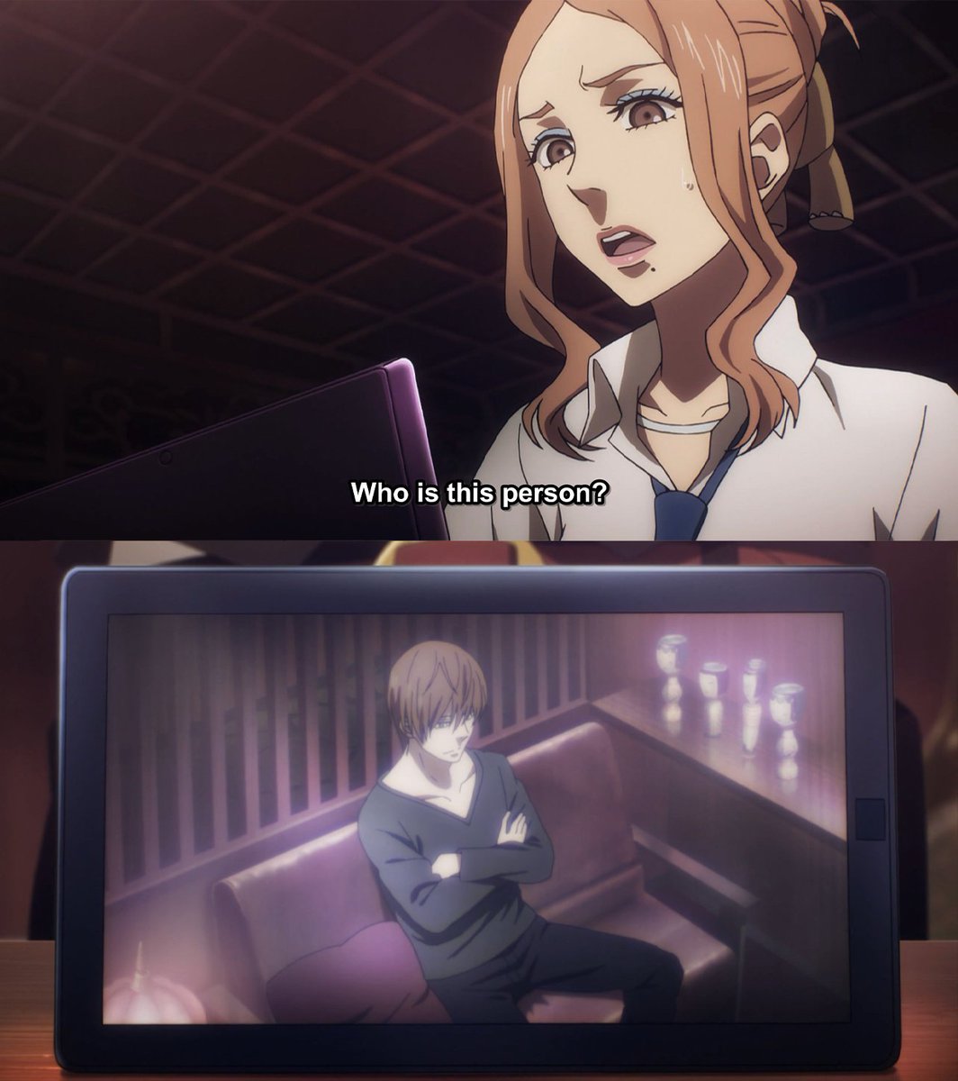 Crunchyroll's tweet photo. Hmm, wonder who this could be 🤔 (via Death Parade) https://t.co/YKLNi5eD17