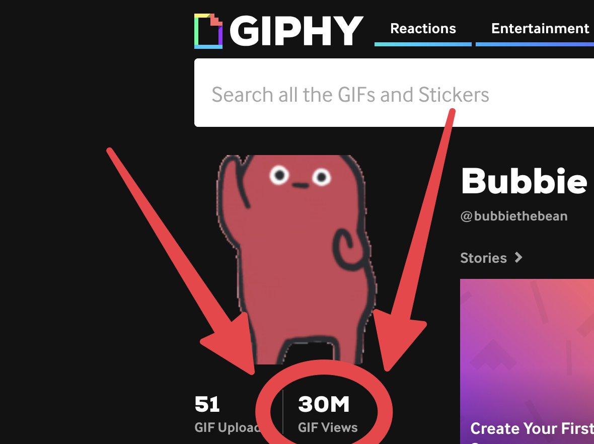 30 million 😱😲 ya'll are crazy 🙏❤️ a special thanks to @kawpuccino @natatouille_eth who've used @bubbiethebean stickers on IG and @Elusive_Pepe @kito_jp_y @V1Zhual who've been bubbie fans in discord 🥲
