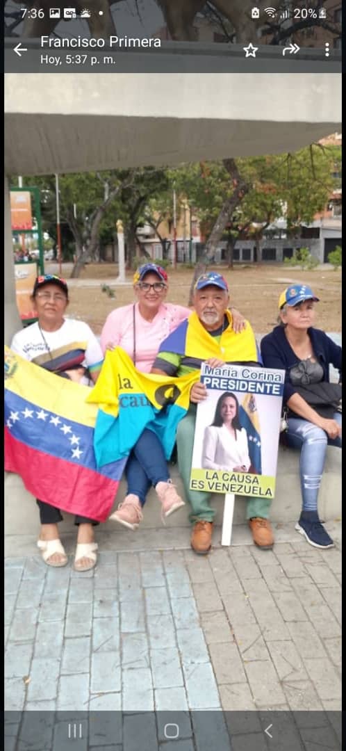 Líder Alfredo. Ramos. De la . CAUSA R en actividad de calle llevando mensaje a todo el estado Lara como única salvación para la democracia apoyando a nuestra candidata María Corina exigiendo fechas para este periodo eleccionario presidencial. Lara está con la democracia #conVZLA