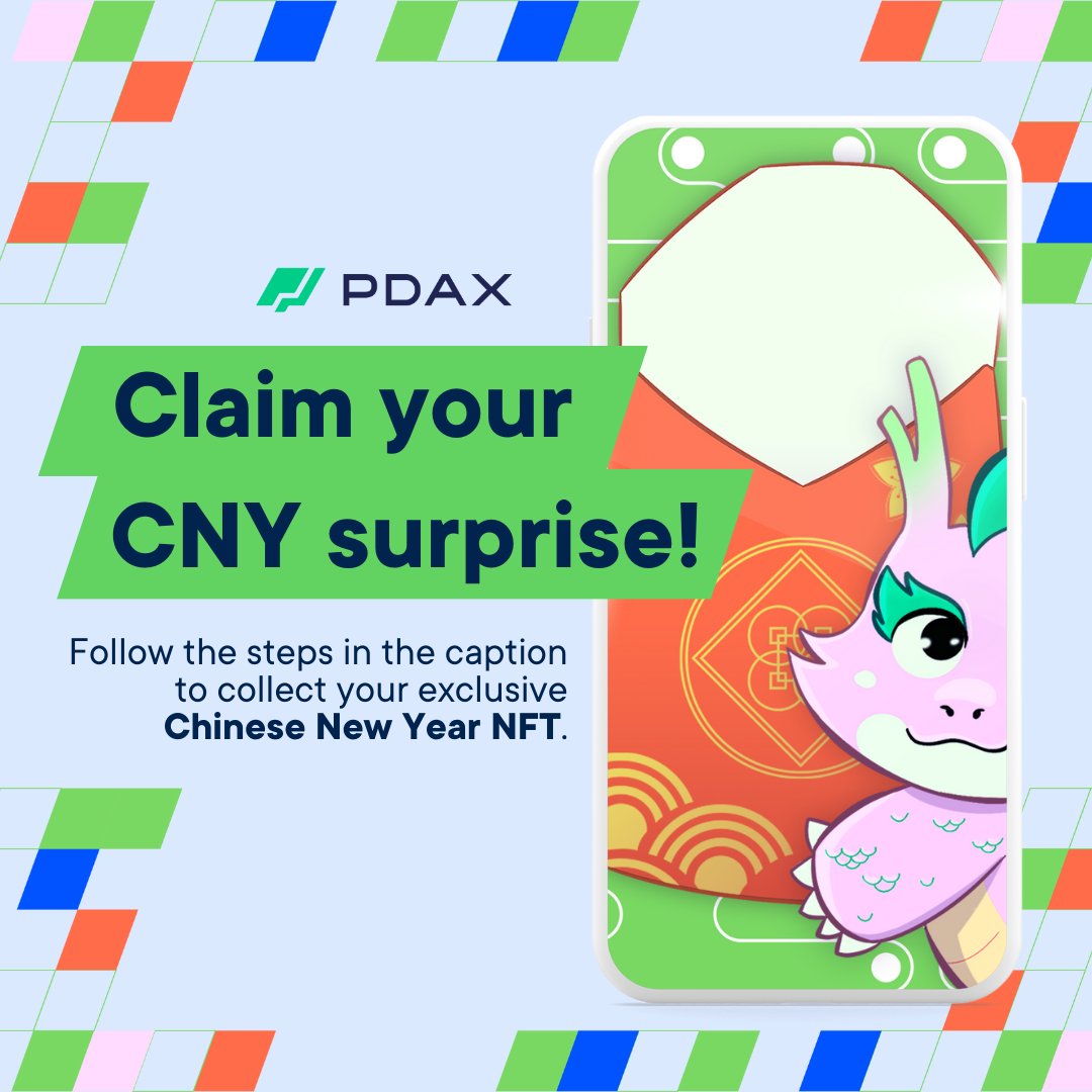 pdaxph's tweet photo. Wishing you a prosperous and joyful Lunar New Year! 🧧✨

We're gifting an exclusive CNY NFT to the first 888 lucky claimers.

Just sign up for the airdrop thru this link: https://t.co/iyfF2QL7lX

Your journey to prosperity starts w/ a click. 🏮🐲 #LunarNewYear #CNY #Airdrop https://t.co/Y8dwJ4DDty