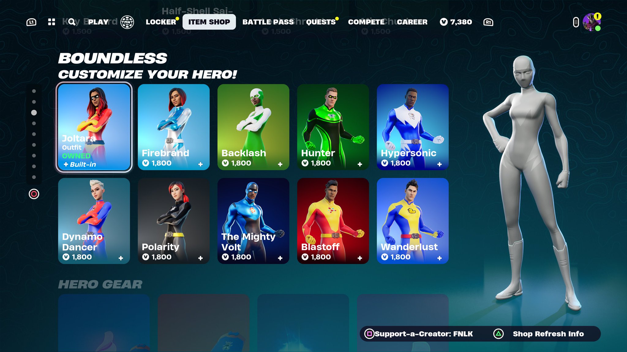 Fortnite Leaks 🕜 on X: "FORTNITE SUPERHERO SKINS IS BACK IN THE ITEM SHOP! USE CODE 'FNLK' #ad https://t.co/lrgg1NNOb5" / X
