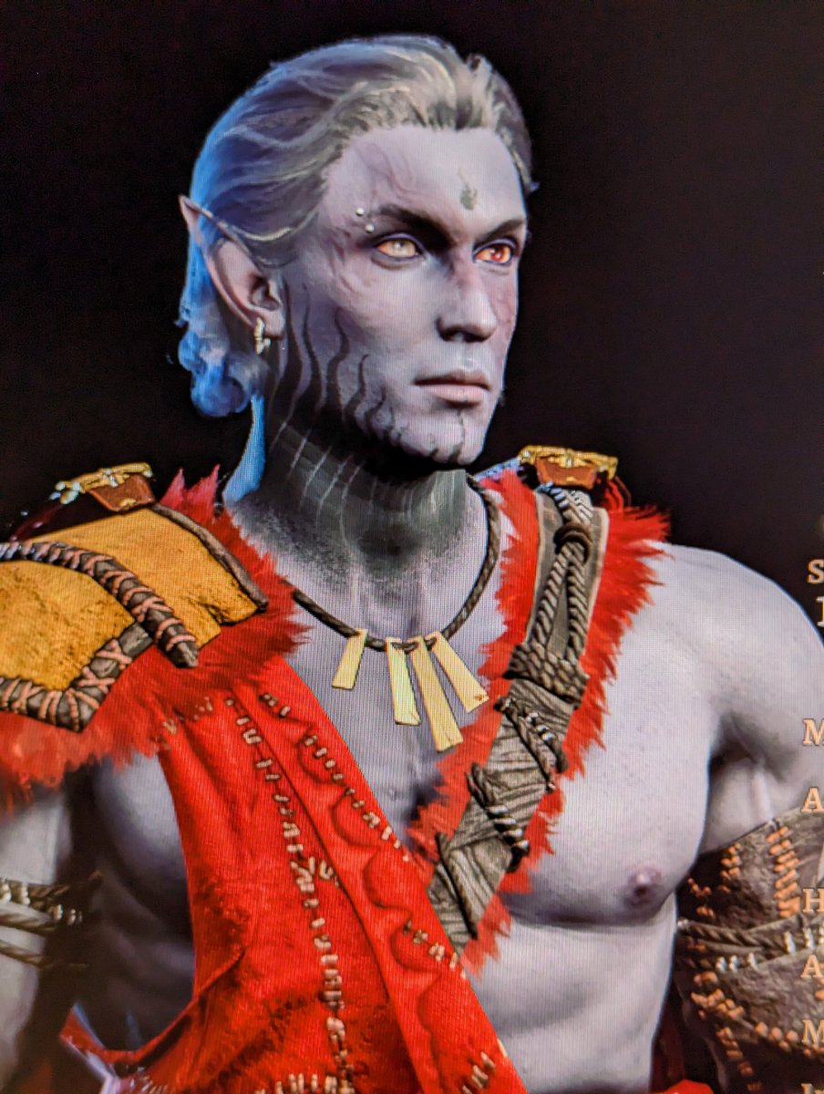 VacantGhouls's tweet photo. My son Enox, drow and dark urge 💅🏼. He's an idiot 😘, and here's his reaction from that one interaction. They're boyfriends now. #BG3fanart #Bg3Tav #astarionbaldursgate3 #shadowheartbg3 #BG3 https://t.co/s9Xka0Ow8Z