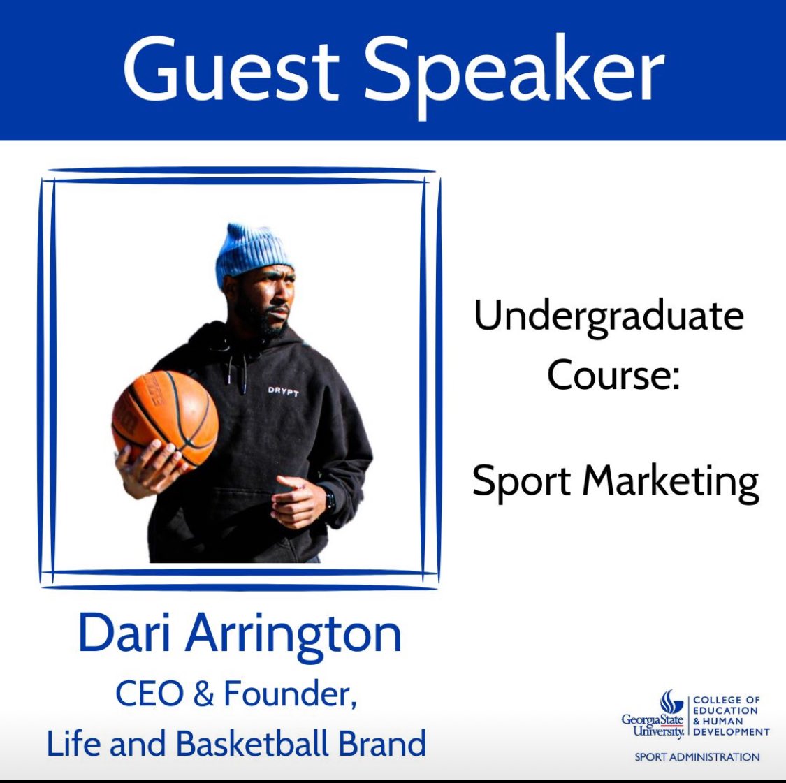 dariarrington's tweet photo. I used to dream of it. 

Thank you, @GeorgiaStateU. It was an honor. 💯

#DreamDifferent #Athlete #Founder #SportsMarketing https://t.co/9SHYw1JjFx