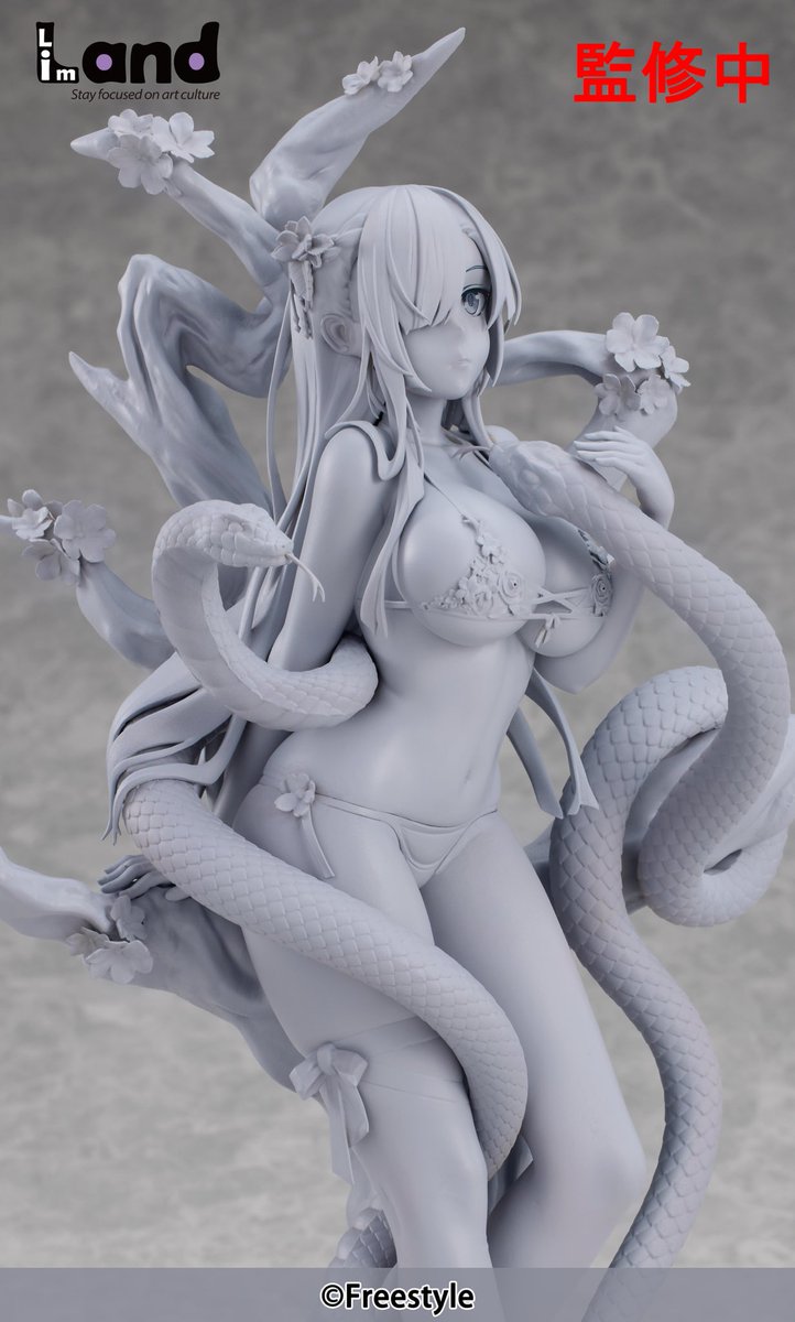 【WF2024冬公開情報✨】 大人気画師@yohan1754 先生のオリジナル作品「Cherry Blossom Tree Raina」がフィギュア情報初公開❗️ #WF2024W で原型を展示する予定です。 　 続報も楽しみに❗️