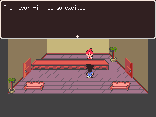 Prosciutto_Man's tweet photo. Progress continues on GiggleForce: my newest RPGMaker 2003 project being worked on in collaboration with @pommisc, @ToppleNG, @DryestNG, and @roverkibb.
I'm trying to get back in the rhythm of posting here at least weekly, so more screenshots to come. https://t.co/WuJsI0sMUW