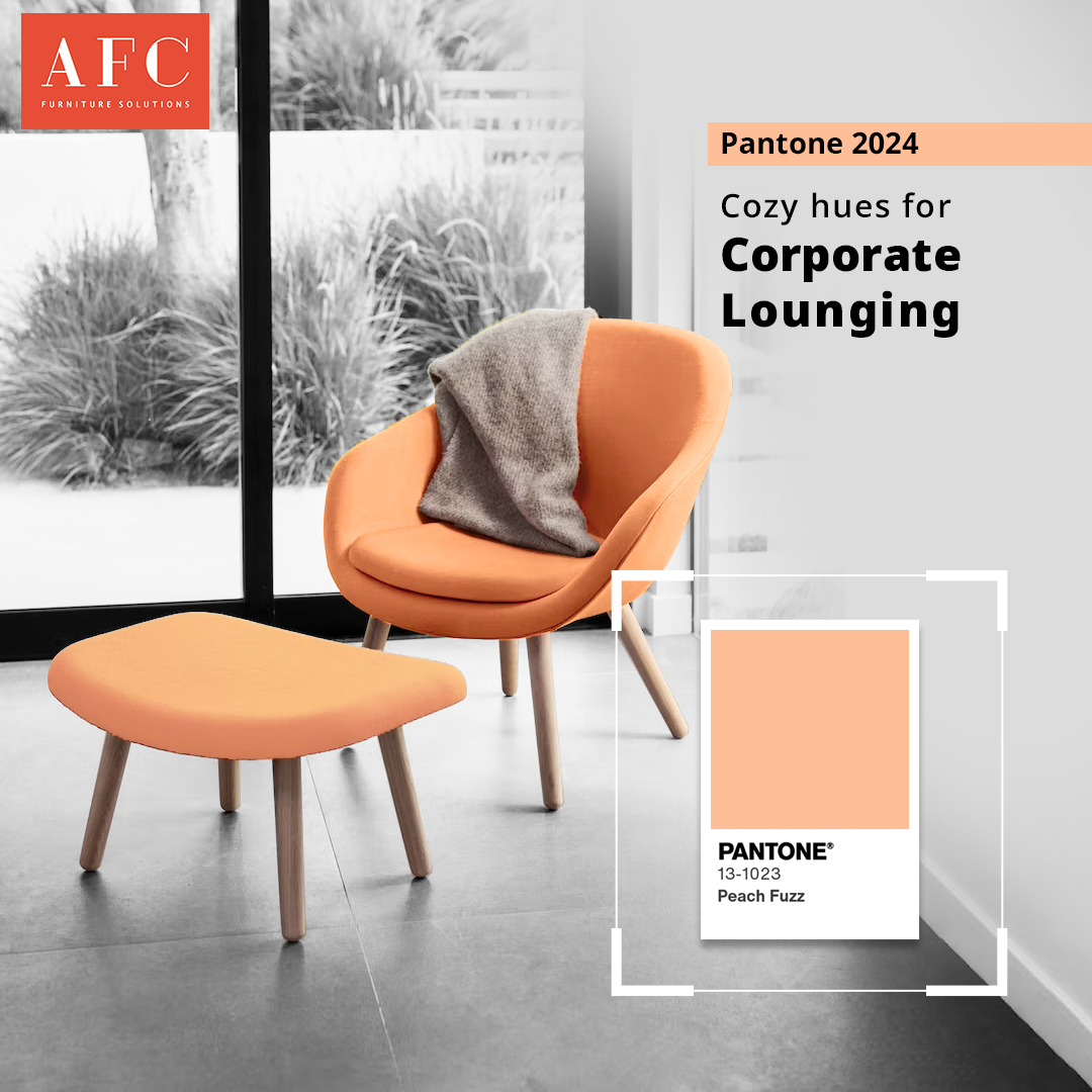 afcindiasystem's tweet photo. PANTONE 13-1023 Peach Fuzz captures our desire to nurture ourselves and others. It's a velvety gentle peach tone whose all-embracing spirit enriches mind, body, and soul. We at AFC embrace this hue and blend with our super comfy lounge series. https://t.co/eJwpSXVXZH