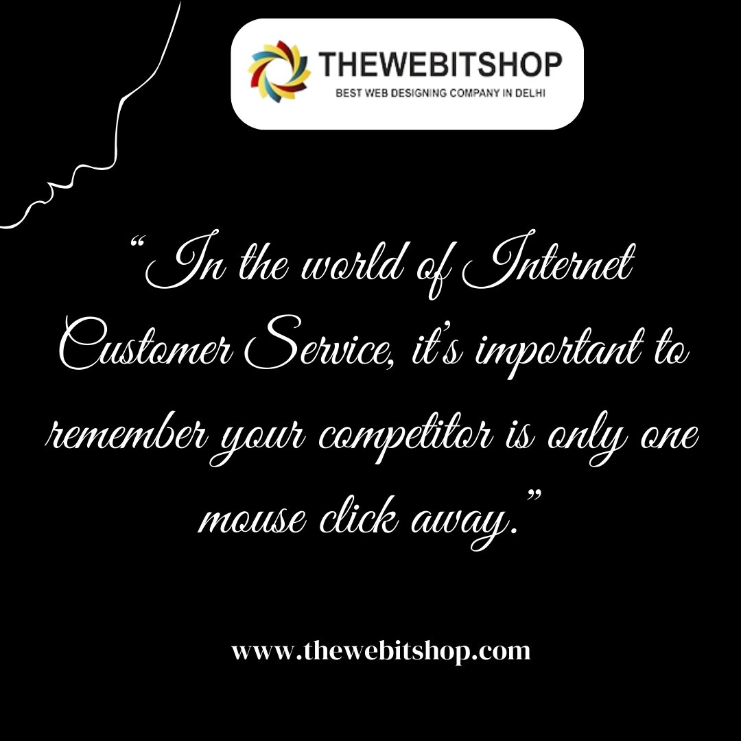 TheWebITShop's tweet image. 👉“In the world of Internet Customer Service, it's important to remember your competitor is only one mouse click away.”
#thewebitshop
📞 +91-7065740676/9582446383
#dynamicwebdevelopment #landingpagedevelopment #SEOExpert
.
📧 support@thewebitshop.com
🌐 thewebitshop.com