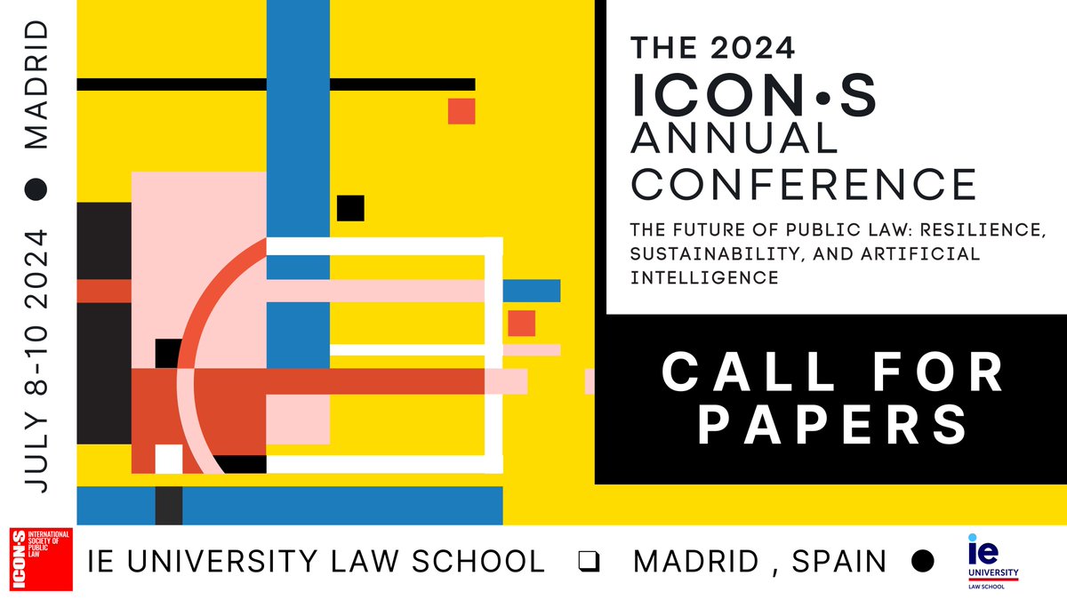 ICONā¢S (@icon__s) on Twitter photo šØšØJust one day left!
The deadline to submit your proposals for the 2024 ICONā¢S Annual Conference in Madrid šŖšø is TOMORROW, February 11, 2024 (11:59pm UCT).
For more information on the conference & how to apply, check out: icon-society.org/icon-s-annual-ā¦
<a href="/ielawschool/">IE Law School</a> #iconsmadrid šØšØJust one day left!
The deadline to submit your proposals for the 2024 ICONā¢S Annual Conference in Madrid šŖšø is TOMORROW, February 11, 2024 (11:59pm UCT).
For more information on the conference & how to apply, check out: icon-society.org/icon-s-annual-ā¦
<a href="/ielawschool/">IE Law School</a> #iconsmadrid