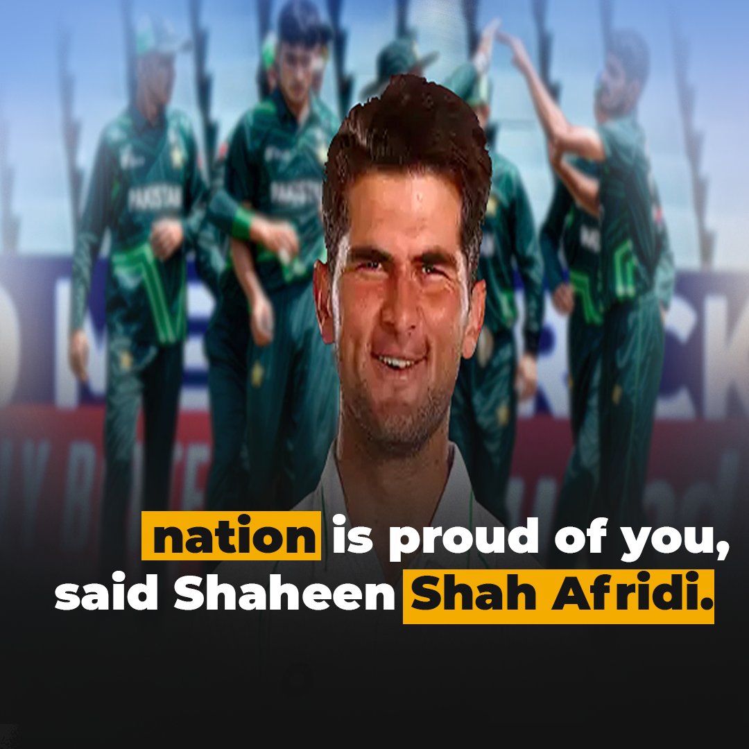 writerpixel's tweet photo. The nation is proud of you, said Shaheen Shah Afridi.

#news #writerpixel https://t.co/3Oca1GIsXd