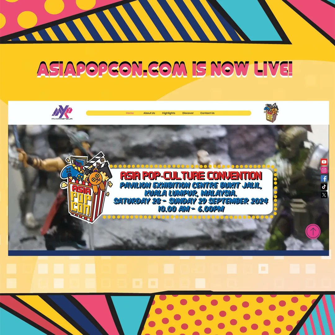asiapopcon.com is now live! 

Head on up to learn more about our event, partners, sponsors, guests and more! 

Will be updating more informative there as we go! 

Our ticket sales will also be live sometime this month, so stay tuned! 
#apc2024