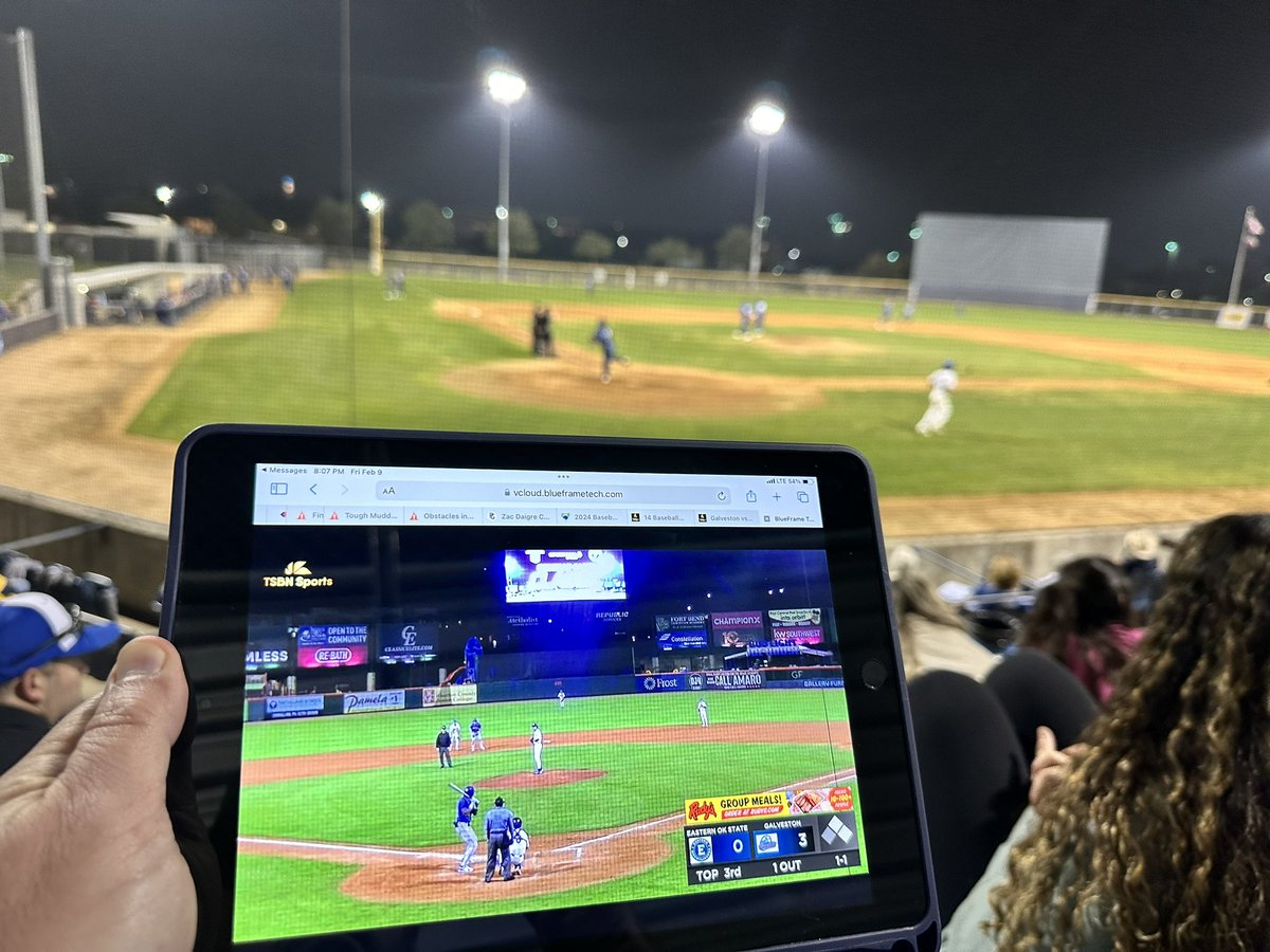 My view tonight! ⚾️💙 #BaseballDad @StMUbaseball @daigre_jaxon @WhitecapBseball @DaigreZachary