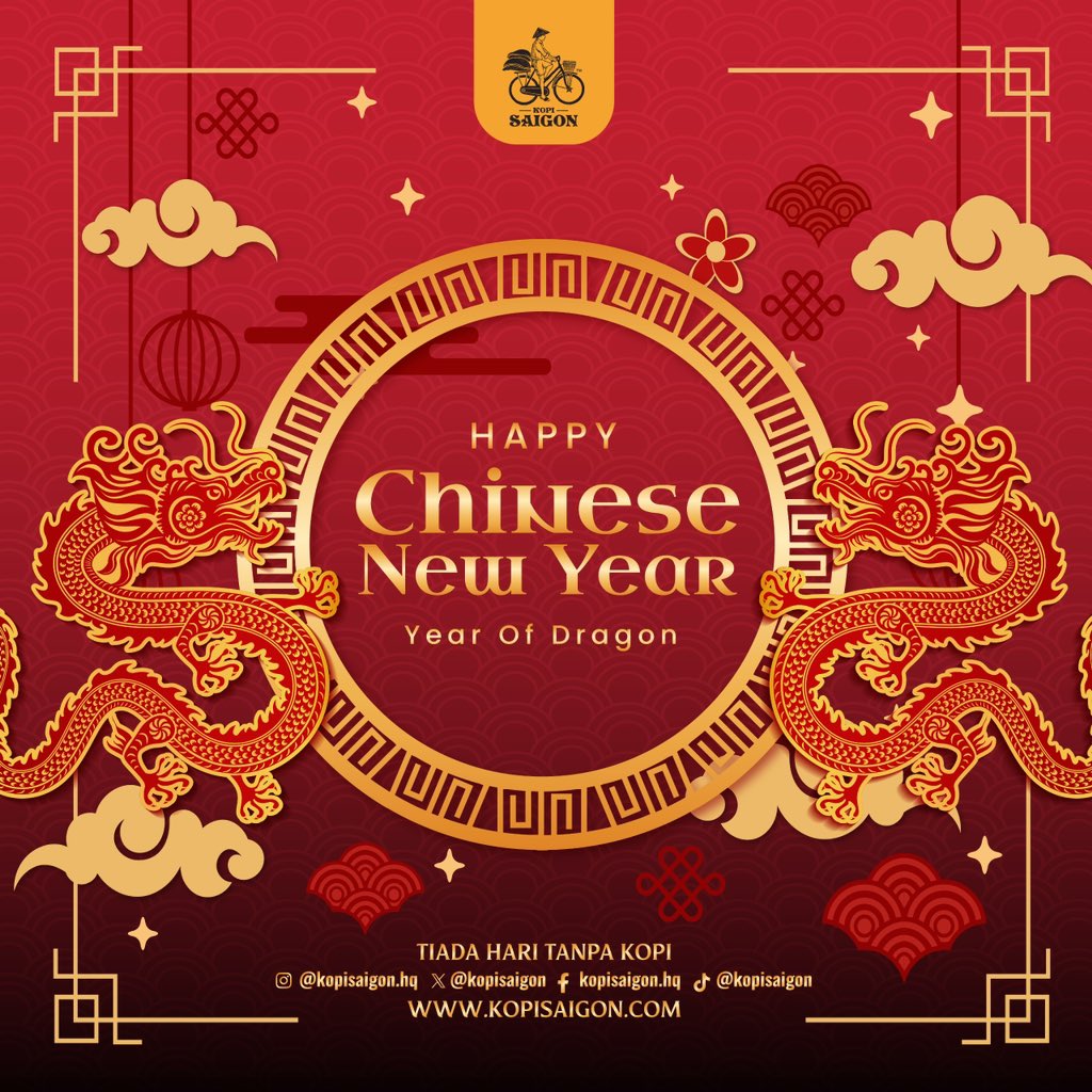 Happy Chinese New Year! Dan selamat bercuti kepada semua rakyat Malaysia! Hati-hati dalam pemanduan, ingat orang tersayang, ingat kopi saigon, tiberrrrr 🫶