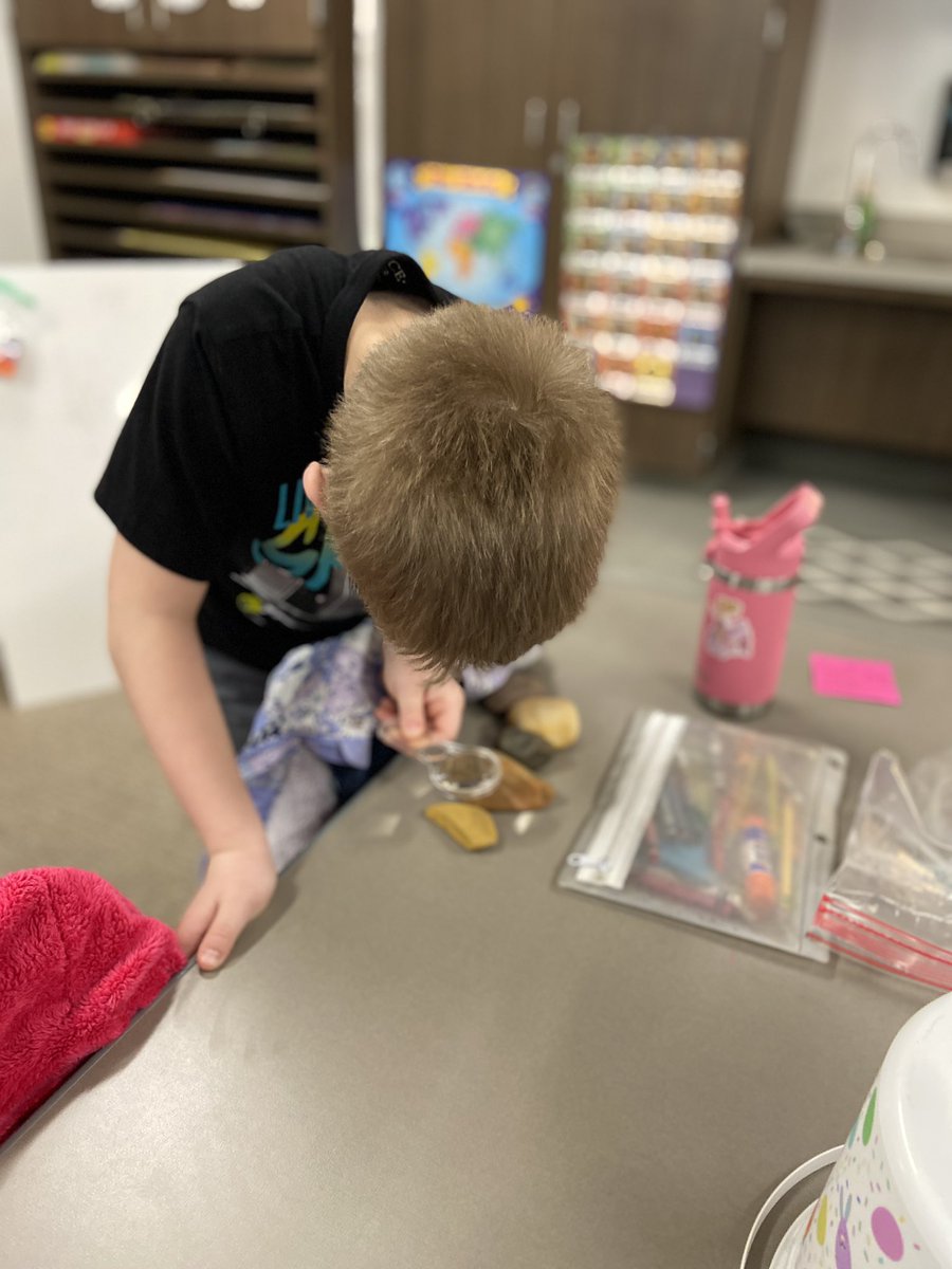 These future Geologists loved examining the many properties of rocks. #ReevesAchieves #ProsperProud #AdventureAwaits
