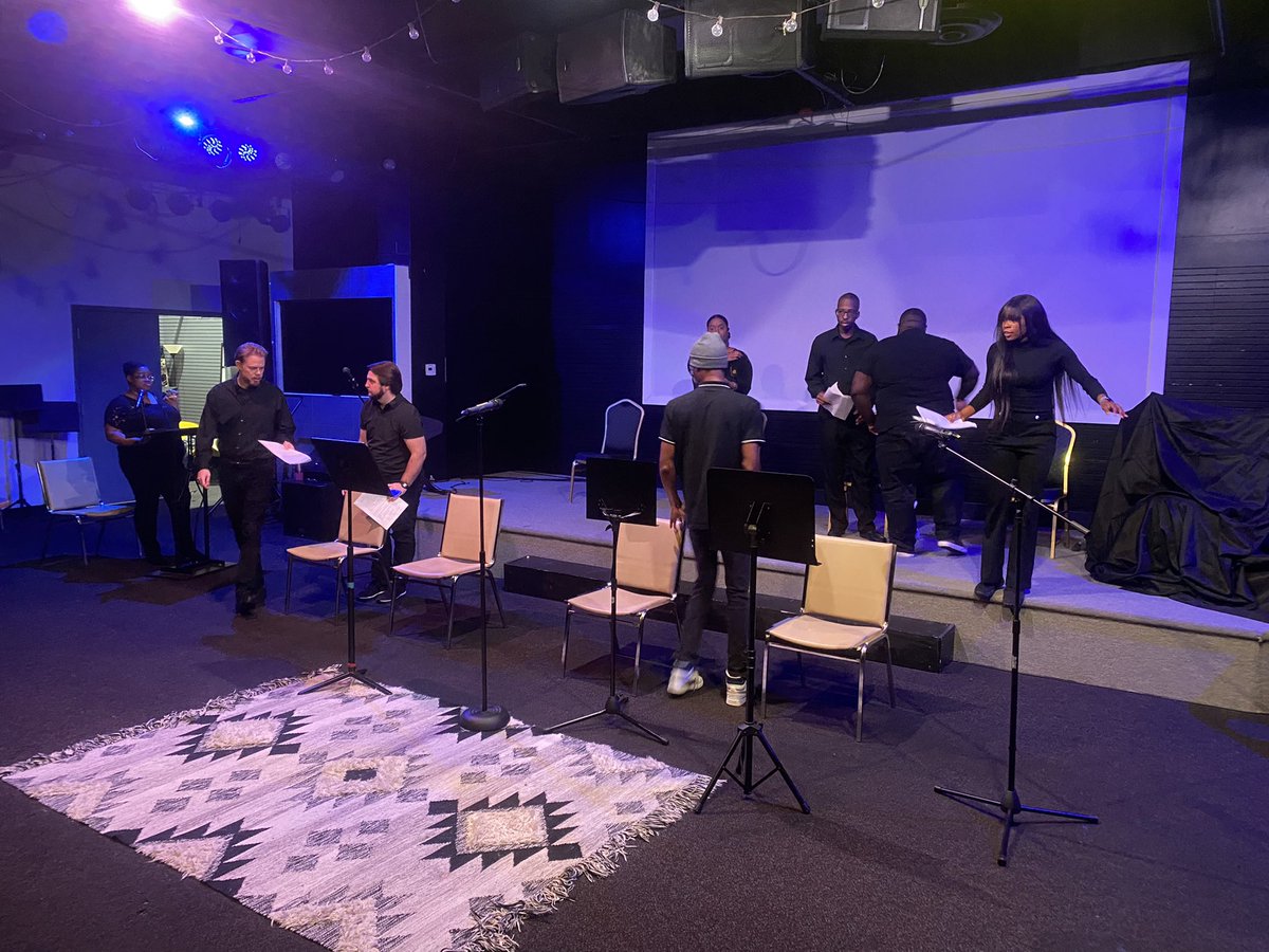 Rehearsals for the Andrew Joseph Foundation’s  Power &amp; Purpose show tonight at the BX2. andrewjosephfoundation.com/events