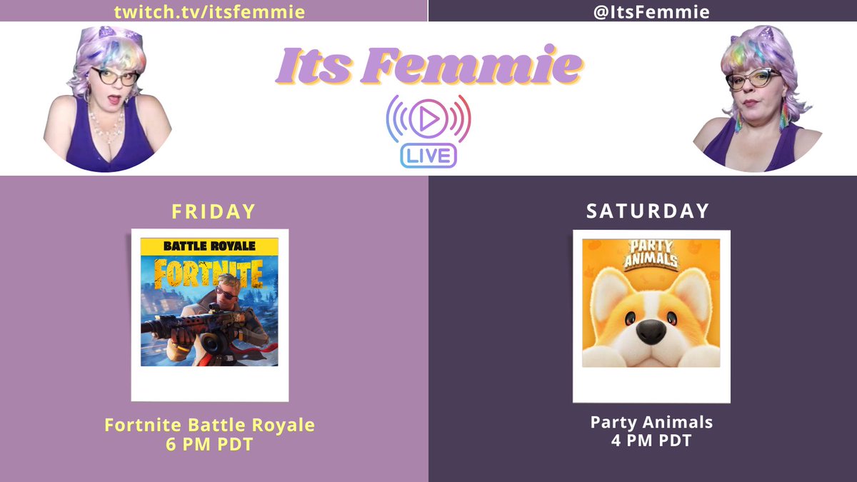 ItsFemmie's tweet photo. live now over on https://t.co/xlV6DbTk8D 💜 https://t.co/h20kJnwgsi