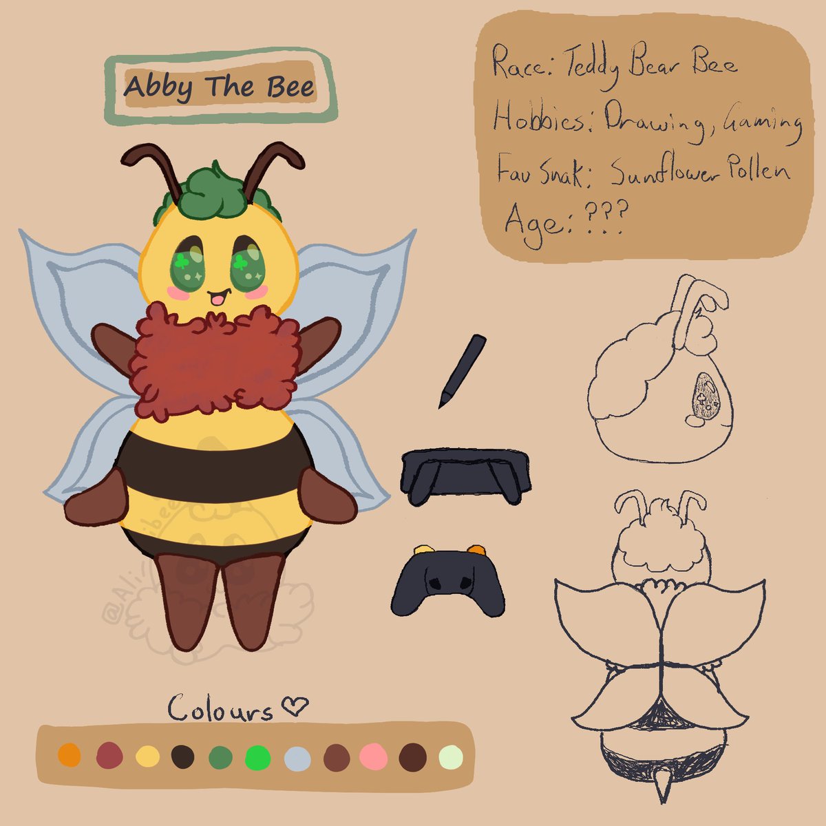 ali_alibee's tweet photo. @cerimiyan08 This is my absolute favourite piece I've done of Abby my bee (yes the name is a pun) https://t.co/H9BoF5QFO9