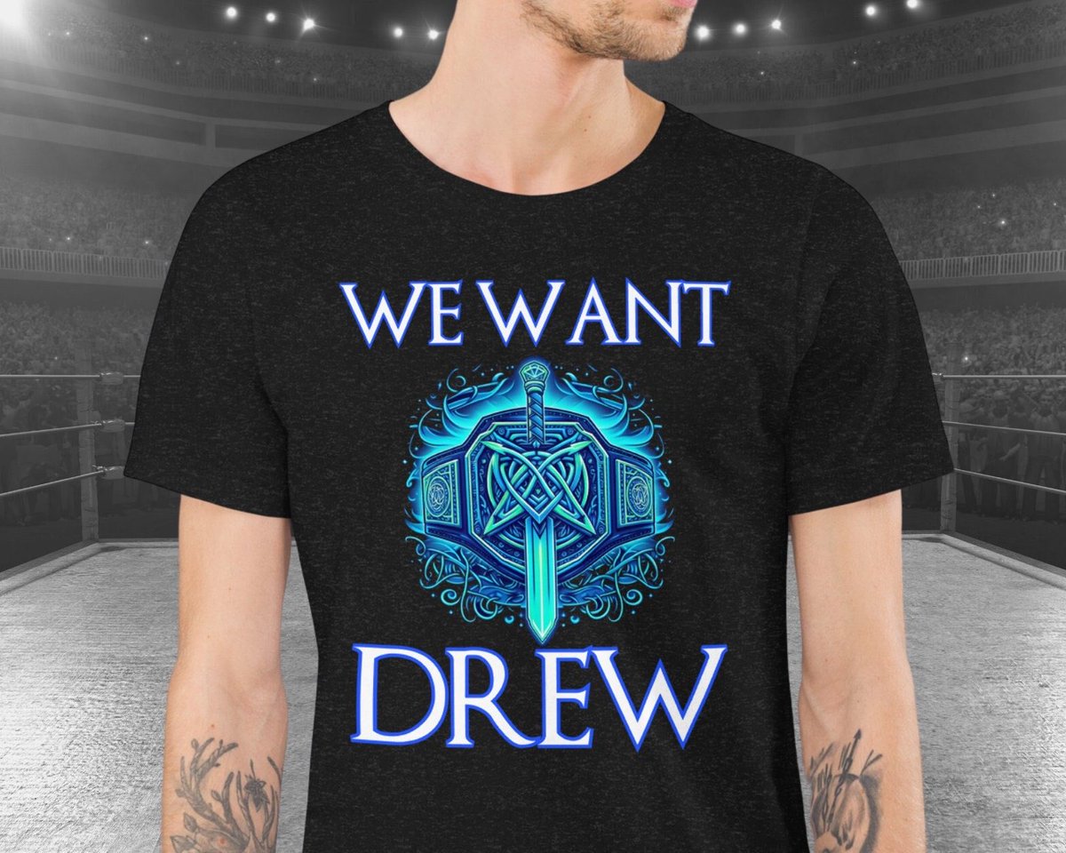 ⚔️ Drew’s taking his first step towards that #Wrestlemania championship match. Show your support with the all new We Want Drew shirt. 🤑Use code WEWANTDREW for 35% off and free shipping. #Smackdown #WWEChamber #WeWantDrew rwosdesign.etsy.com/listing/166133…
