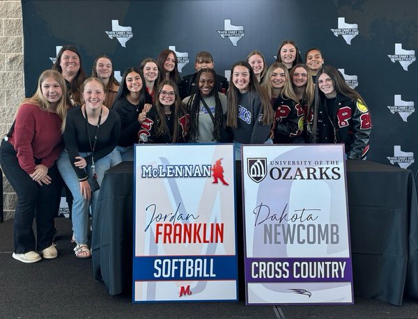 PHSSOFTBALL9's tweet photo. It was a big week for your Spartan Softball Team with some electric showings on Tuesday and Friday AND two of our own, Jordan and Dakota, signing their NLIs on National Signing Day! 🧡💙💜🖤

We are SO proud of them, but we’re not done yet! See you tomorrow for Meet the Spartans! https://t.co/R4Nq0HIDx4