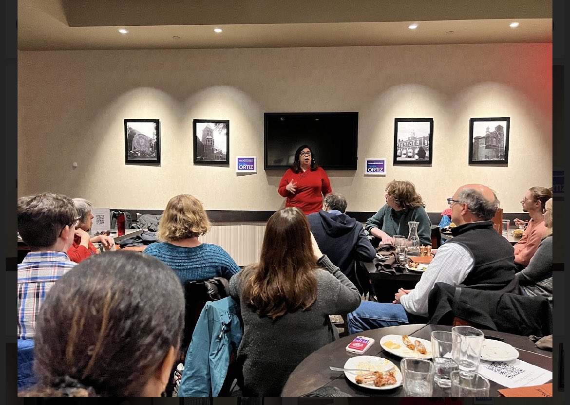 Elect_Zayda's tweet photo. Thank you to everyone that came last night ! We had a full house to hear Zayda speak about herself &amp; the future of the district!  Stay up to date- sign up to our mailing list: https://t.co/AS0xBHjAwJ 
Wanna help? We welcome your time talent &amp; treasure !  https://t.co/XlrAhrcNXl https://t.co/I82UTlPvEI