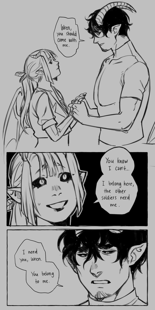 belladonna lore!
back then when she was still serving in the army she had many admirers but one was really deeply in love with her :') (and yes, her real name is wren!)