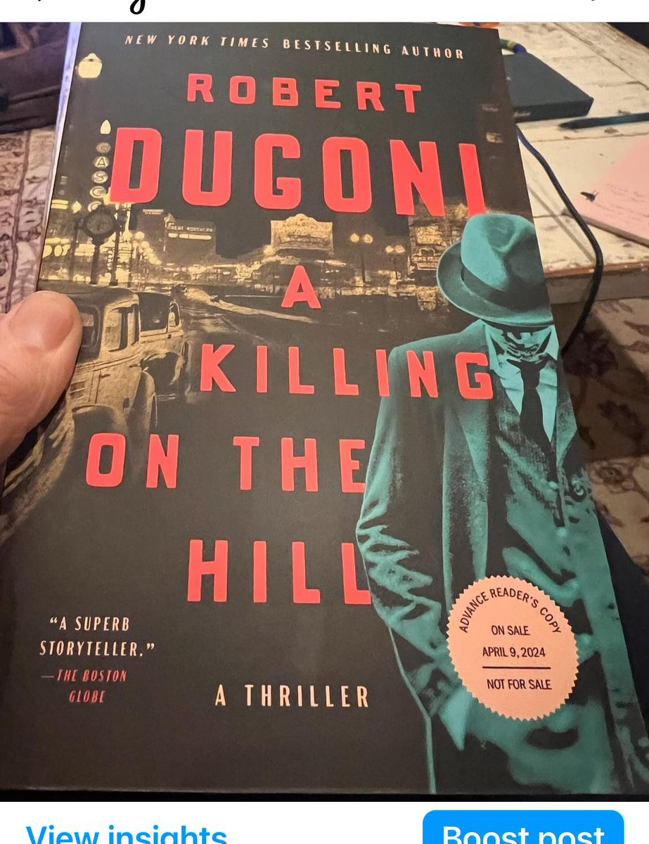 Coming April 9th Dugoni scores a decisive win with this tale of greed, lust, and bloodshed: it’s chock-full of expertly drawn characters and plenty of historical lore, and its note-perfect noir atmosphere could accommodate James Cagney. Publisher’s Weekly Starred Review