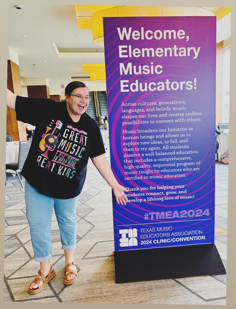 hellochristineo's tweet photo. 6 sessions, 13 concerts, and 34,000 steps later… #TMEA2024

I had a wonderful time at my Elementary Music Professional Development in San Antonio! @TWE_Texans @erikka_edmond08 https://t.co/sM5FQzA0XC