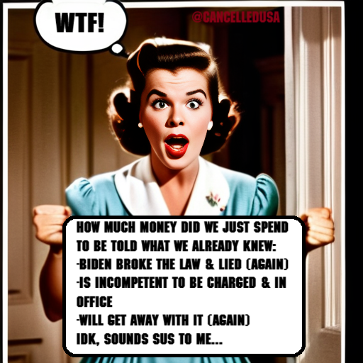 CancelledUSA's tweet image. #BidenDementia #HurReport #Trump2024