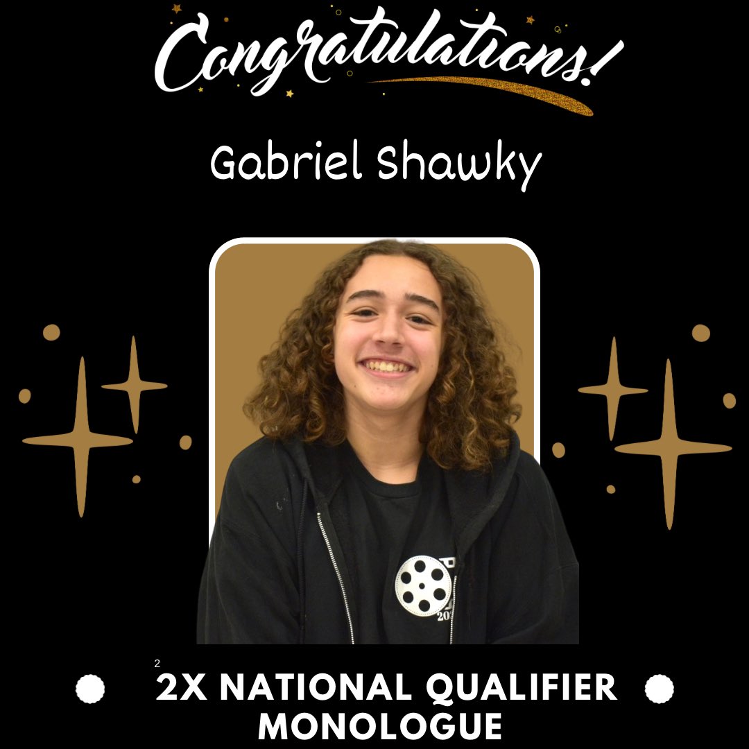 Elk Theatre competed and won at the virtual thespy competition! This makes 18 National Qualifications for the 23-24 school year. In addition our troupe has multiple 2X champions! So proud of you troupe 887! ♥️🎭