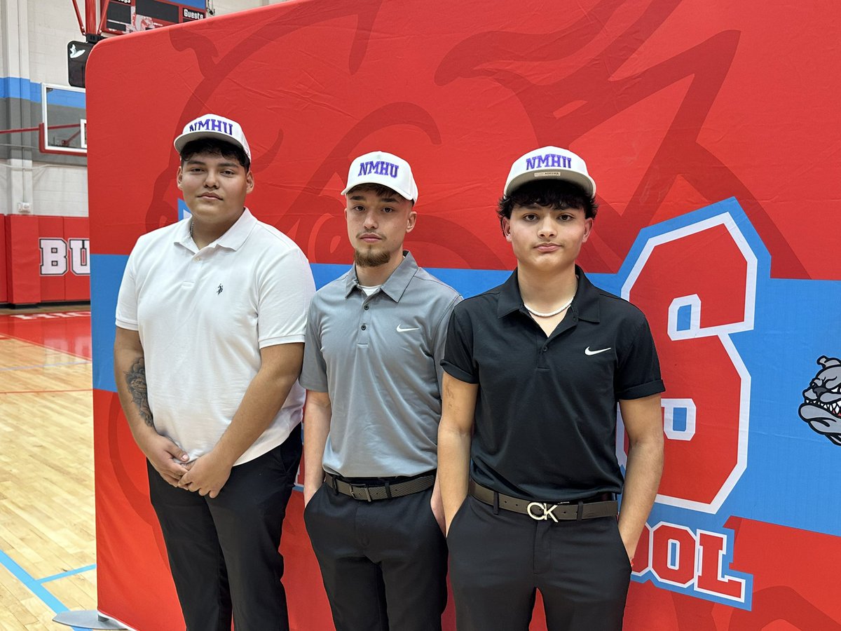 Coach_E_Cano's tweet photo. Great Day at Socorro as 3 of our boys will be continuing their football journey!  Proud of you!! #MDF @Socorro_HS1 @SISD_PR @Fchavezeptimes @NMHUcoachrhud https://t.co/WMluMvQFeh