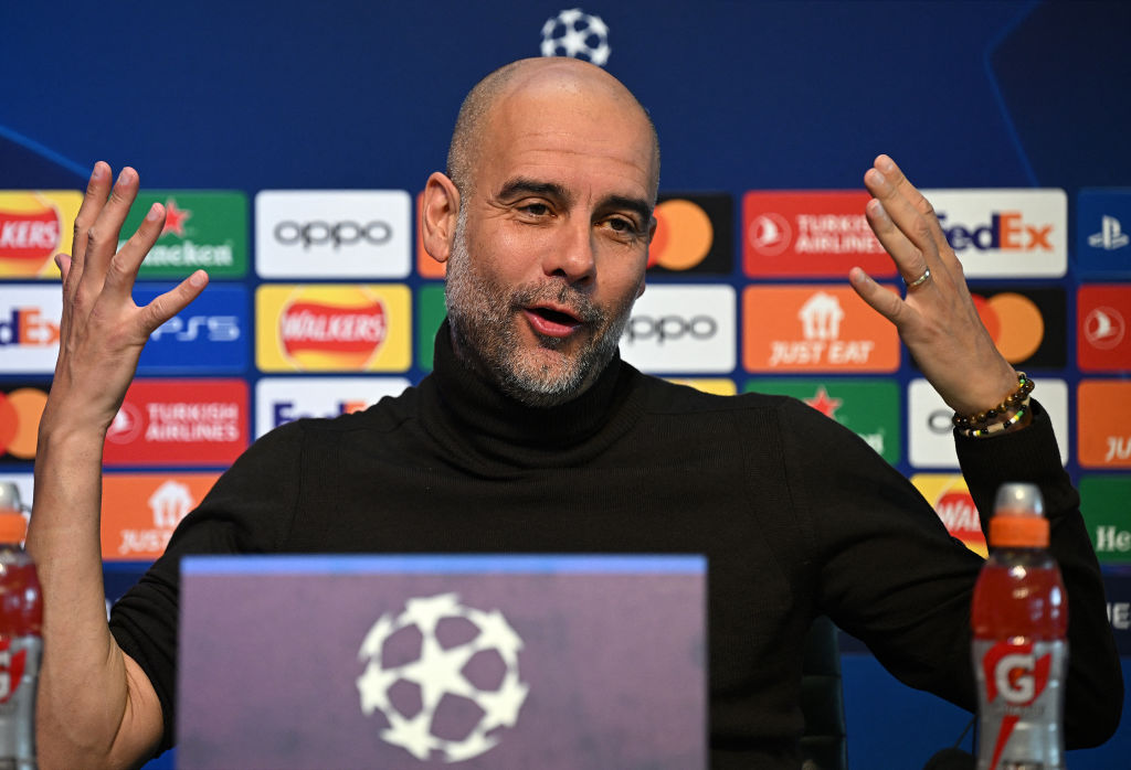 🚨🔵 Guardiola on Man City candidates to win the Treble again: 'Yeah! Six-tuple, and seven-tuple, and fifty-tuple… this is a fairytale my friends'. 'We have a 99.9% possibility we're not going to win the Treble, because never, never, ever, ever, ever has a team done it'.