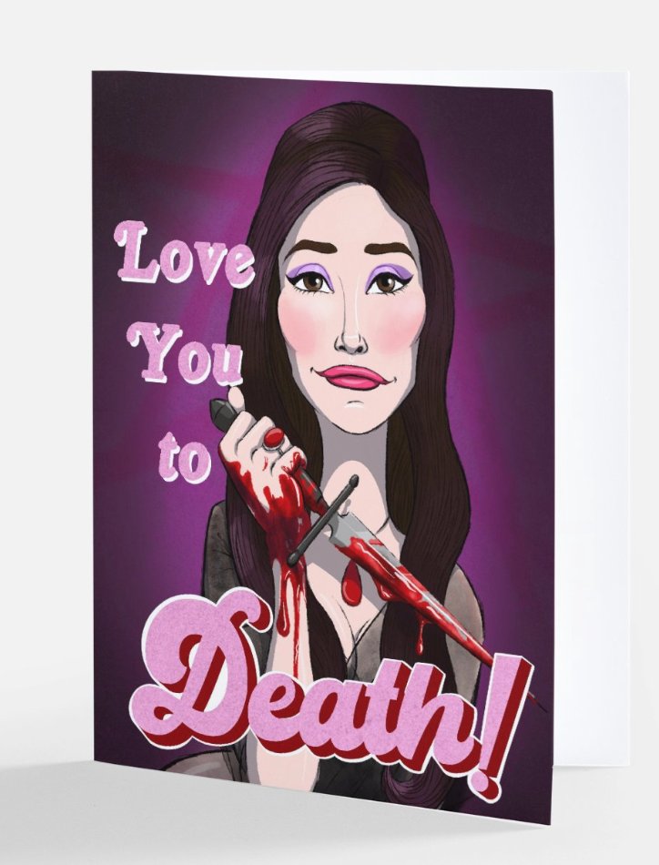 She's the Love Witch! She's your ultimate fantasy!
Love Witch Valentines available now on Etsy!

etsy.com/listing/166026…

#thelovewitch #lovewitch #witch #magic #lovemagic #1970s #valentines #valentinesday #illustration #loveyoutodeath #emilybarksdaleart