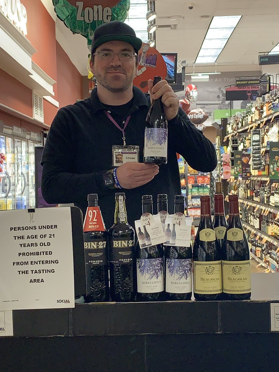 Friday Tasting with <a href="/Kobrand_Wine/">Kobrand Wine Spirits</a> <a href="/LoveJadot/">Louis Jadot USA</a> <a href="/FonsecaBIN27/">Fonseca BIN 27</a> <a href="/RebelliousWine/">Rebellious Wine</a> here at <a href="/RalphsGrocery/">Ralphs Grocery</a> #Arcadia for <a href="/SocialSampling/">Social Sampling</a> 
#socialsampling #kobrandwines #bin27 #lovejadot #ralphs