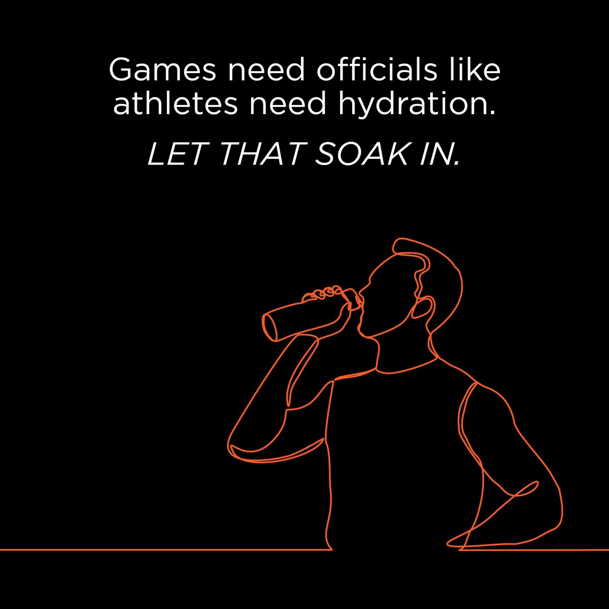 Hydration is key - even for officials 💦

#Officials #Hydration #SportsOfficials