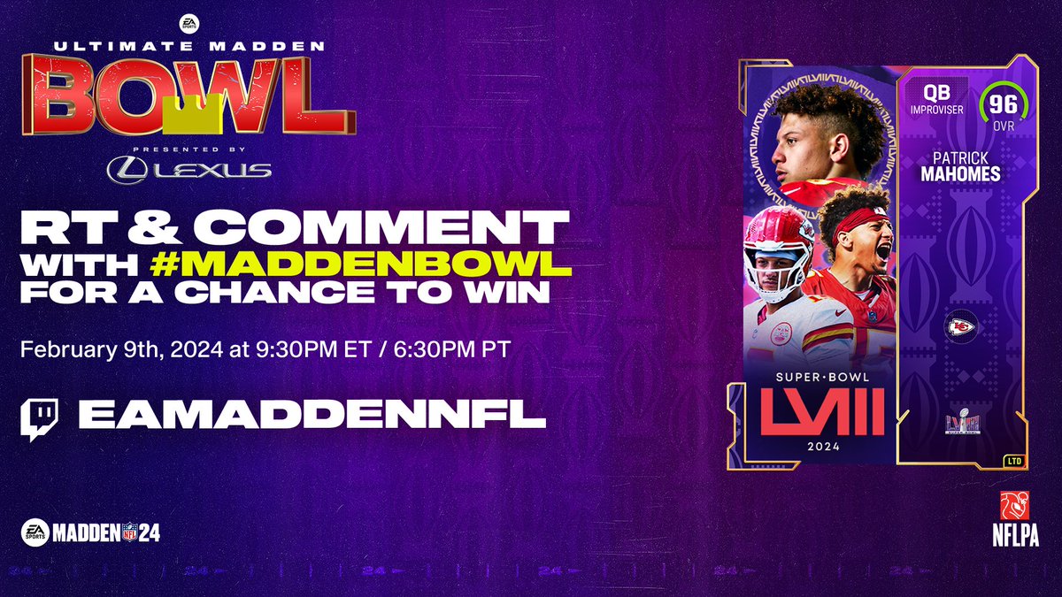 Madden Championship Series (@eamaddennfl_mcs) on Twitter photo RT & comment with #MaddenBowl for a chance to win!
The $250,000 championship between <a href="/Henry773_/">Henry Leverette</a> & <a href="/WesleyyG/">Wesley Gittens</a> will determine the best MCS #Madden24 player in the π
Who takes home the π?
LIVE at 9:30PM ET: twitch.tv/eamaddennfl RT & comment with #MaddenBowl for a chance to win!
The $250,000 championship between <a href="/Henry773_/">Henry Leverette</a> & <a href="/WesleyyG/">Wesley Gittens</a> will determine the best MCS #Madden24 player in the π
Who takes home the π?
LIVE at 9:30PM ET: twitch.tv/eamaddennfl