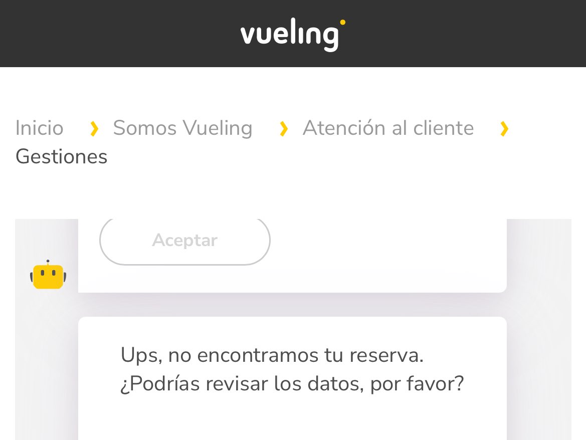 adorestec's tweet photo. @vueling me deniegan el embarque por overbooking, no me atienden en las taquillas porque la indemnización se solicita online y online no reconoce mi código de reserva … https://t.co/1sz6bmoBO5