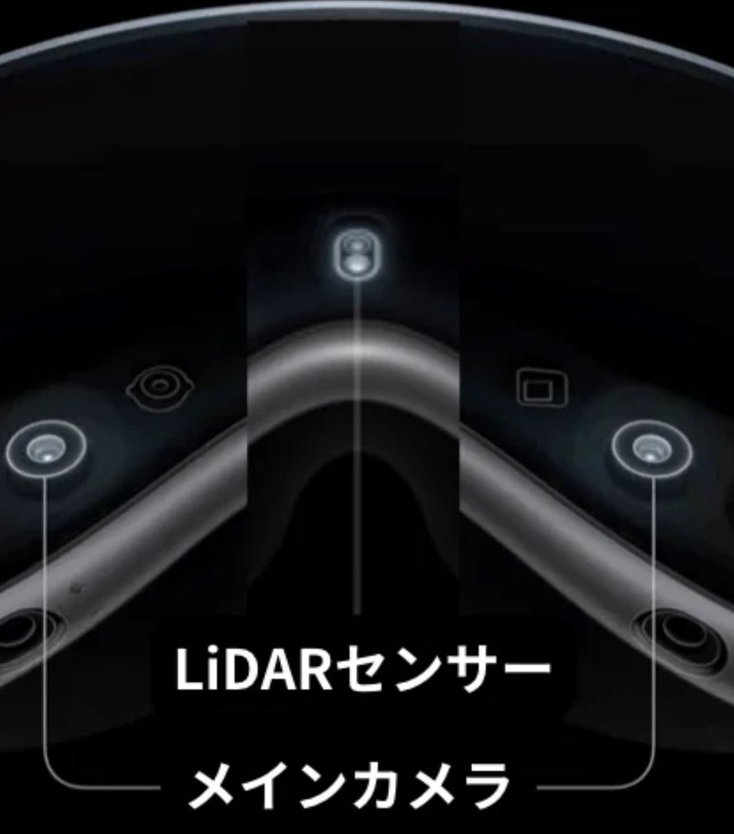 真ん中テープで塞ぐとLiDARが死にそうなw
