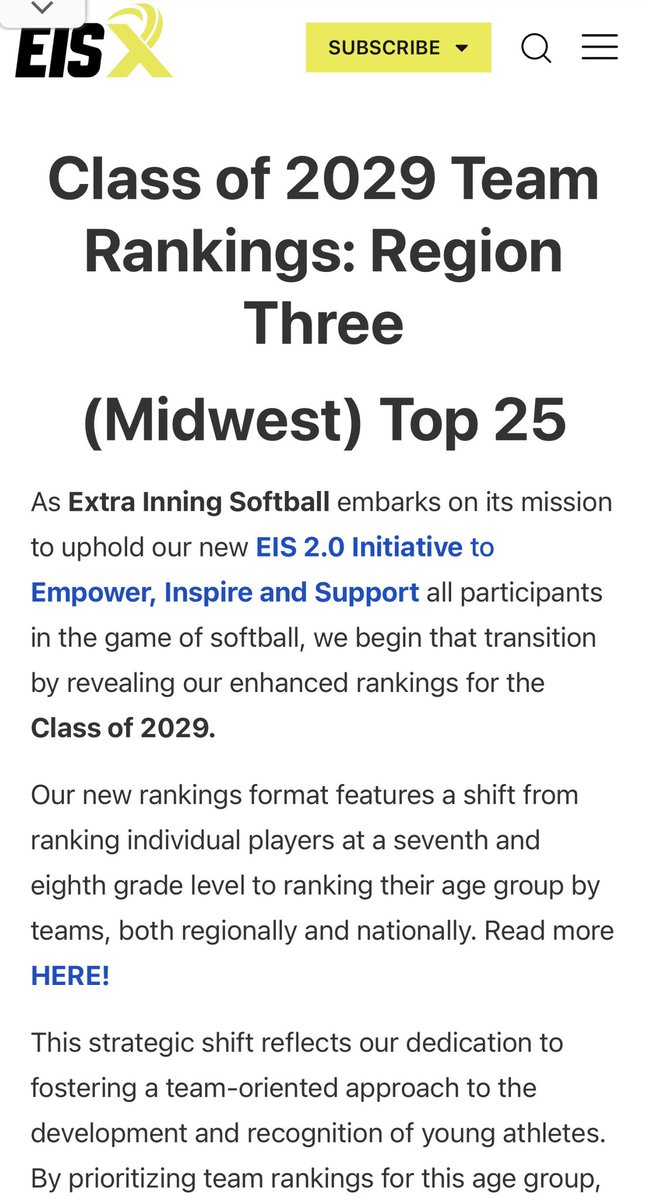 cpaulsell's tweet photo. Ella’s team was fortunate enough to be recognized by @ExtraInningSB as a top 25 team in the Midwest! One of only 3 teams in Michigan in the top 25. It’s nice to see her and her teammates hard work paying off. @Turnin2Softball https://t.co/5uhjctdlHw