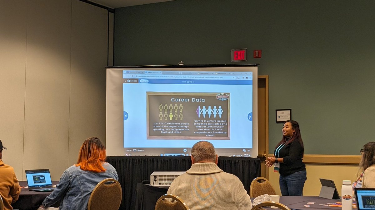 DrSonal_EDU's tweet image. Great to see @DrSharisaChan at the #CASTEAMSymposium today! Great session for paraeducators - centered around #EquityinCS