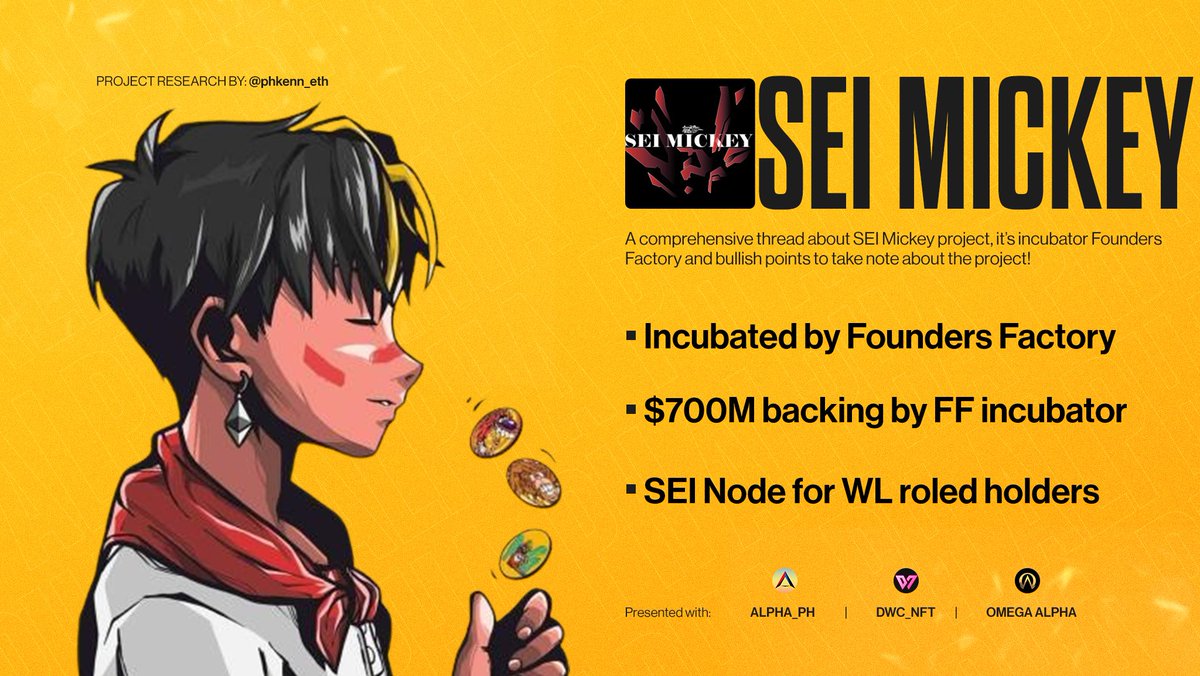 phkenn.eth (@phkenn_eth) on Twitter photo Non-degen SEI project is coming - @seimickey192
(Tag 3 frens to win guaranteed WLs!)
Backed by @Factory_Dao with $700M initial investment and in strategic partnership with <a href="/MagicEden/">Magic Eden 🪄</a>, <a href="/chainlink/">Chainlink</a>, <a href="/webump_/">WeBump</a> & others!
Big thanks to <a href="/0x_save/">Save -</a> for my new template! Hit him up for some Non-degen SEI project is coming - @seimickey192
(Tag 3 frens to win guaranteed WLs!)
Backed by @Factory_Dao with $700M initial investment and in strategic partnership with <a href="/MagicEden/">Magic Eden 🪄</a>, <a href="/chainlink/">Chainlink</a>, <a href="/webump_/">WeBump</a> & others!
Big thanks to <a href="/0x_save/">Save -</a> for my new template! Hit him up for some