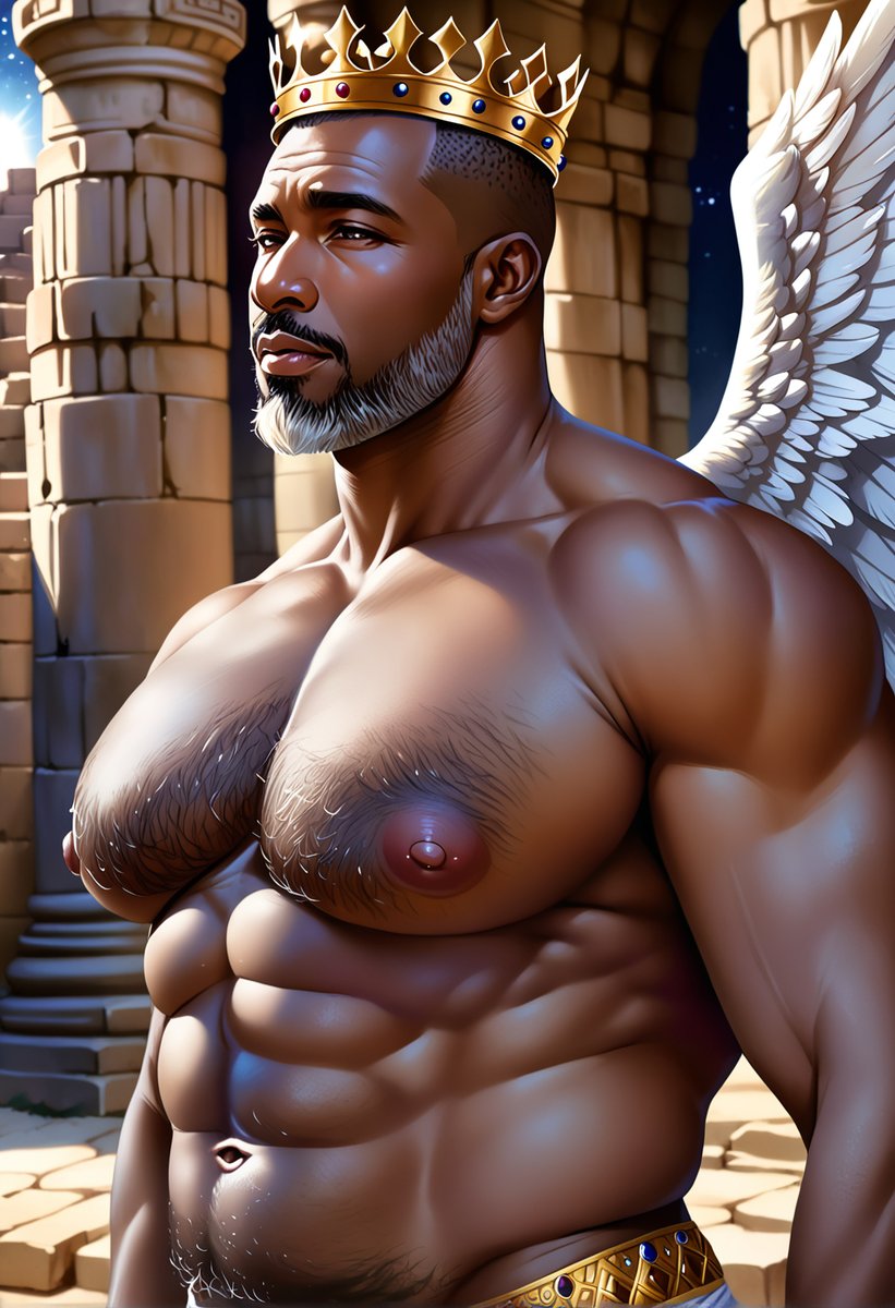AIDilfFactory's tweet photo. 💪🏾 Afro Angel | Dilf | Now live on my Patreon 

➡️ https://t.co/i1scE4ayRd ⬅️

#aigenerated #aiart #aiartwork #aiartworks #aimuscle #aihunk #gay #sexyai #aicreator #bara #baramuscles #nsfw #baransfw https://t.co/LQMyPoY5jW