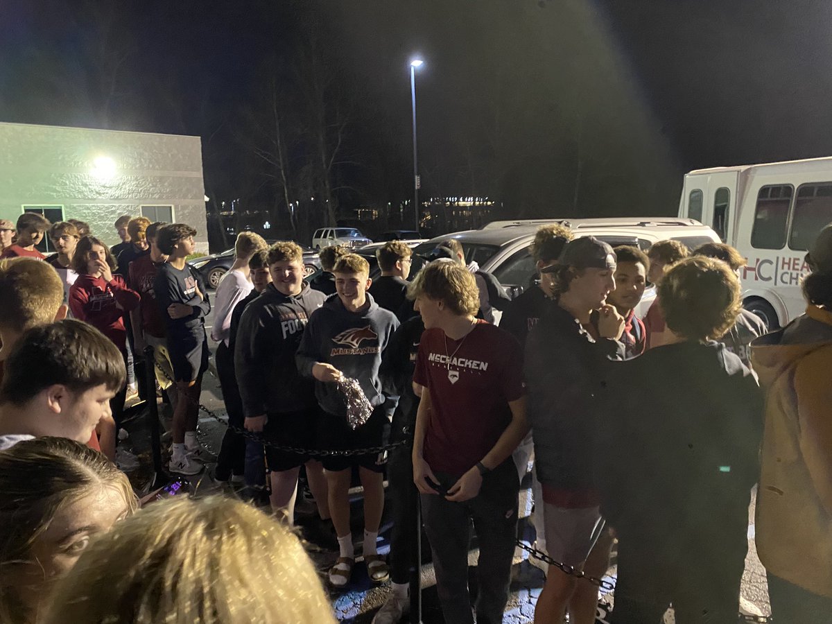 CoachSmithMCHS's tweet photo. So proud of our @McCrackenStangs and @stangs_varsity players and coaches’ willingness to support others in our community.  Night to Shine is such an AWESOME event! https://t.co/B2bCqgifMv