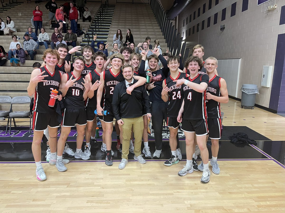 Dawgs head South to purple country.  GBB after a slow start roll to a 71-29 victory over TR.   BBB  comes up big for interim, head coach Nick Foley in his first varsity victory downing TR 62-43. Up Next, Plainwell Tuesday GBB home BBB away.  #BeatTR