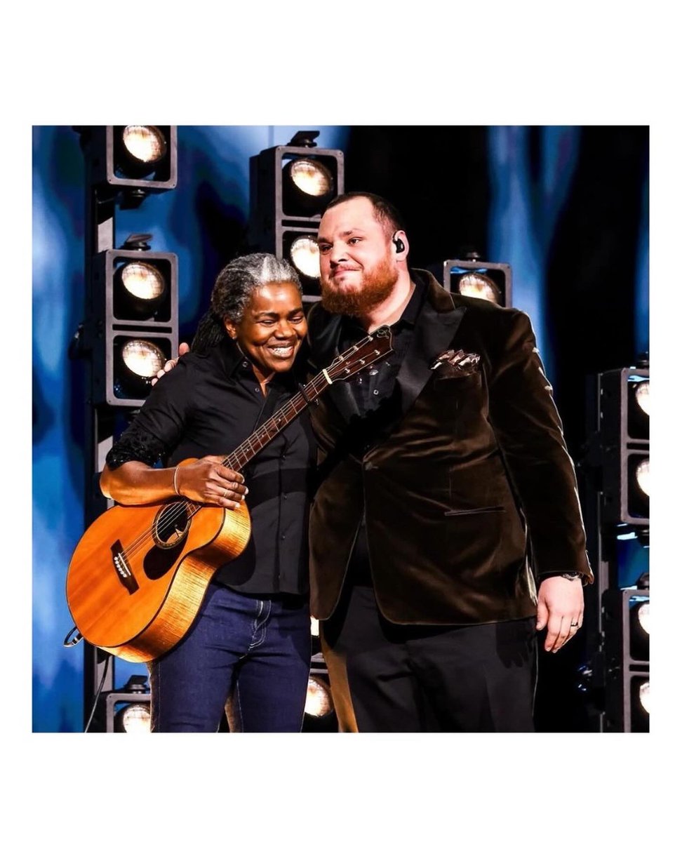 Luke Combs to Tracy Chapman: “Tracy, I want to send my sincerest thanks to you for allowing me to be a part of your moment. Thank you for the impact you have had on my musical journey, and the musical journeys of countless other singers, songwriters, musicians, and fans alike.…