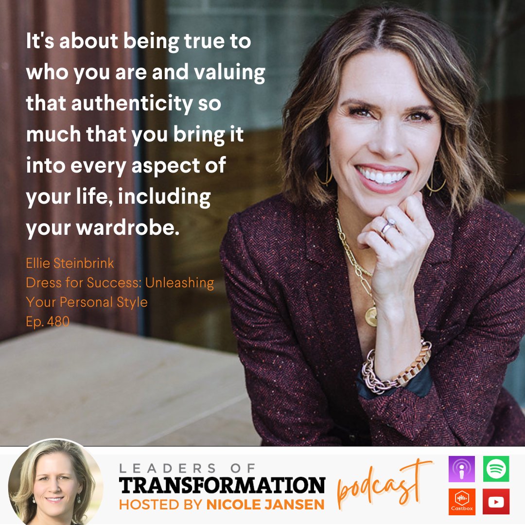 How does the way we dress shape the leader within us? Listen as we discuss wardrobe psychology and how #authenticity in attire can elevate our #confidence and #influence 🎧🔥 bit.ly/3OCMqSm

#personalstyle #dressforsuccess #leadership #podcasts